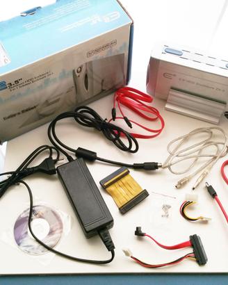 BOX CASE 3 IN 1 USB 2.0 HARD DISK ESTERNO IDE SATA