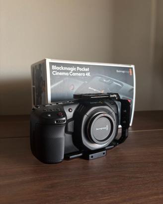 Blackmagic Pocket Cinema Camera 4k con Rig Cage