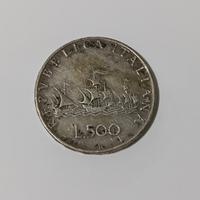 Moneta 500 Lire Argento "Caravelle" - Repubblica I