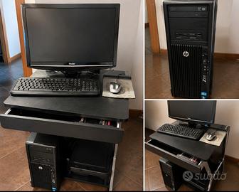  PC  HP computer monitor scrivania computer 