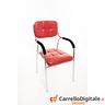 sedia-cromata-imbottita-per-ufficio-e-ospite-rossa