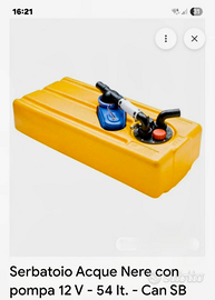 Serbatoio acque nere nautica NUOVO
