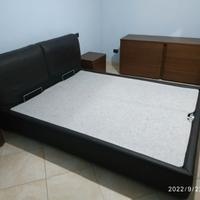Letto matrimoniale con box contenitore