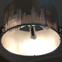 2 Lampadari stile New York con Applique