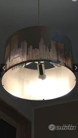 2 Lampadari stile New York con Applique