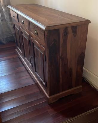 Credenza in Legno Massello di Sheesham