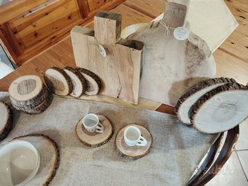 taglieri ... sottopiatti e sottobicchieri in legno