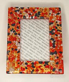 Cornice portafoto in vetro di Murano