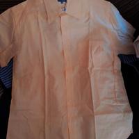 Camicia GREEN LEAVES arancio chiaro XL m.c. Usata