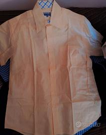 Camicia GREEN LEAVES arancio chiaro XL m.c. Usata