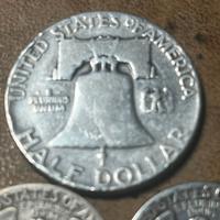 Lotto 3 monete argento dollaro USA