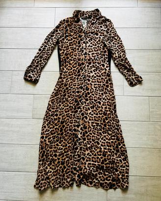 Vestito lungo animalier Zara donna