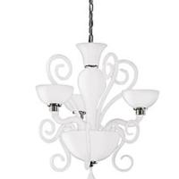 LAMPADARIO LEUCOS IN VETRO DI MURANO SOFFIATO 