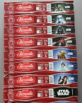 Star wars ferrarelle etichette acqua 0,5 special e