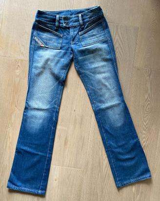 Jeans slim/boot cut Diesel Hush vintage,  tg. 26.
