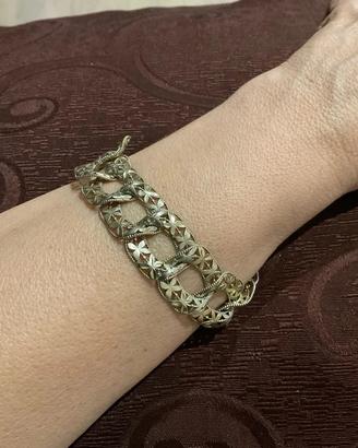 Bracciale donna maglia grumetta dorata FUOCOCAPRI