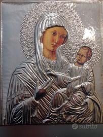 Icona sacra in argento