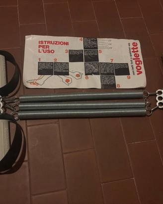 Vogatore vintage a molle "Voglette" con istruzioni