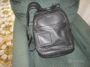 ZAINO IN PELLE ORIGINALE PIQUADRO-PORTA PC