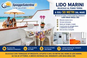CASA ad appena 50m dal mare *Lido Marini Dal 29/08