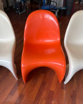 Set 3 Sedie Panton Chair Originali Vintage 1973