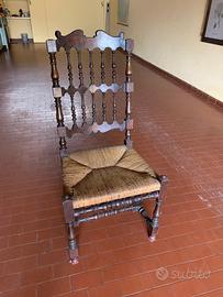 Sedia impagliata legno fine 700