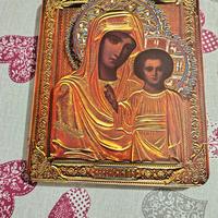 Icona in legno Madonna Kazan 