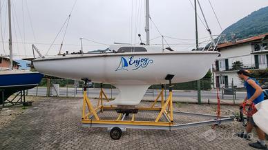 Barca a Vela Meteor sul lago di Como