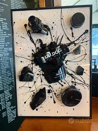 quadro moderno con bottiglia di gin bulldog