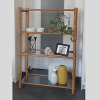 Coppia di librerie in bamboo