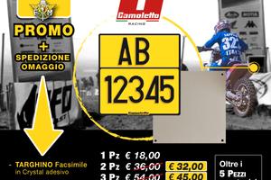 Targa Gialla per Gare e Portatarga