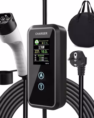 Caricabatteria da casa EV tipo 2Schuko 16A 5m 3,5k