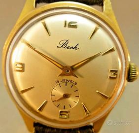 Orologio Bech vintage con piccoli secondi e movime