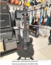 EKO AIRE STEALTH MATT BLACK chitarra elettrica 