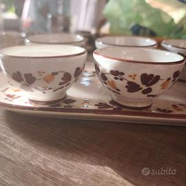 Set 6 tazze da caffè e vassoio