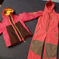 Tuta intera neve + cappotto neve bimba 6 anni