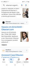 vassoio a specchio originale Ottaviani