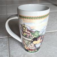 Tazza alta 15cm particolare c/disegni brillanti 