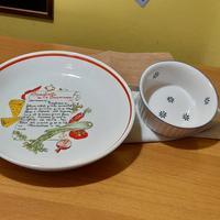 SET DUE PEZZI CERAMICHE VINTAGE 