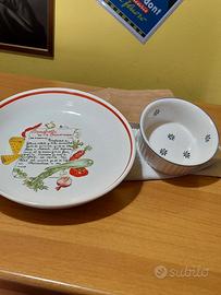 SET DUE PEZZI CERAMICHE VINTAGE 