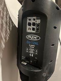 Coppia Altoparlanti MPE DJ-12AL+ Piedi di sostegno