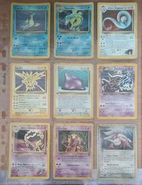 Carte rare Pokemon Vintage