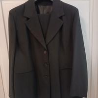 tailleur donna nero con pantalone 