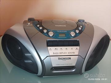 Radio portatile thomson con lettore CD e cassetta