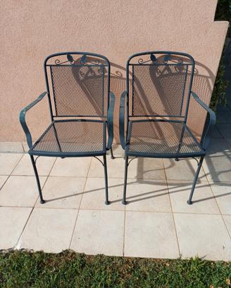 sedie da giardino con dondolo a seduta doppia