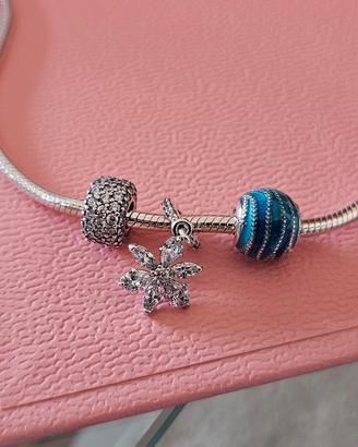 collana Pandora con tre charm