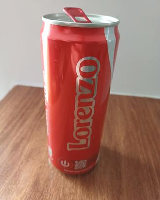 Lattina collezione Coca-Cola con nome “Lorenzo”