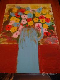VASO DI FIORI/COMPOSIZIONE ASTRATTA 2 OPERE