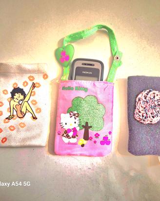 porta cellulari hello kitty betty boop 1euro al pe