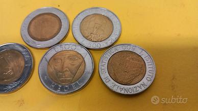 Kit 24 pezzi - Monete da 500 lire italiane, Lit -